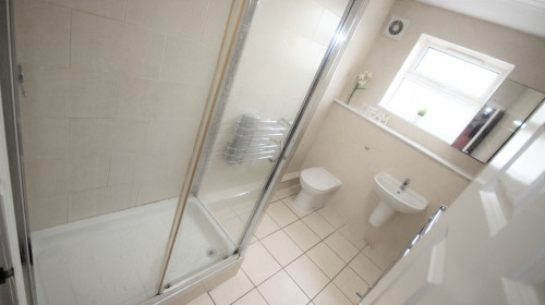 One of the showers at 202 School Road