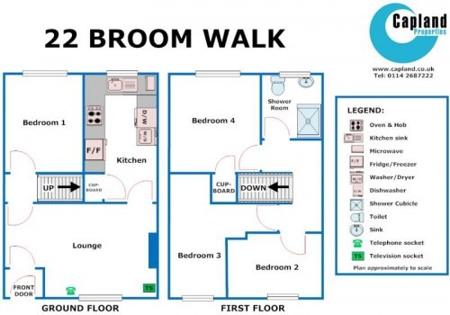 Floorplan of 22 Broom Walk