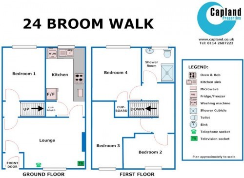 Floorplan of 24 Broom Walk