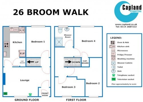 Floorplan of 26 Broom Walk