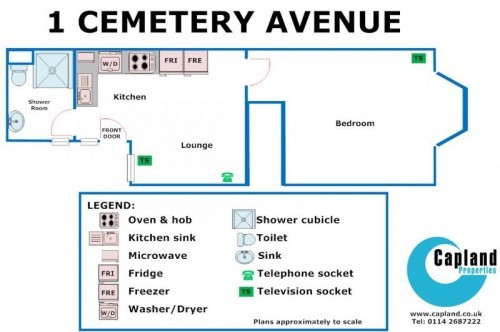 Floorplan of 1 Cemetery Avenue