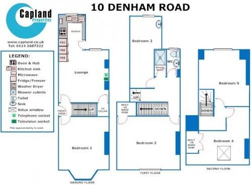 Floorplan of 10 Denham Road