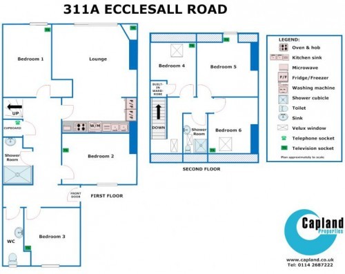 Floorplan of 311a Ecclesall Road