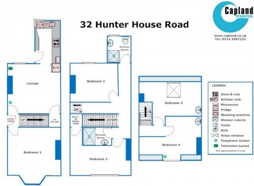 Floorplan of 32 Hunter House Road