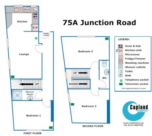 Floorplan of 75a Junction Road