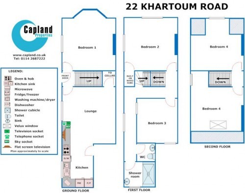 Floorplan for 22 Khartoum Road