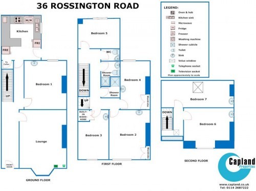 Floorplan of 36 Rossington Road