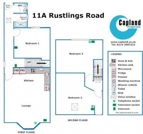 Floorplan of 11a Rustlings Road