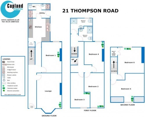 Floorplan of 21 Thompson Road