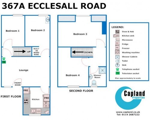 Floor plan 367A Ecclesall Road