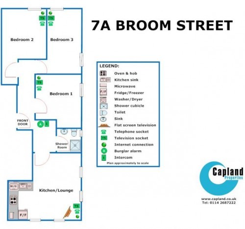 Floor plan 7A Broom Street