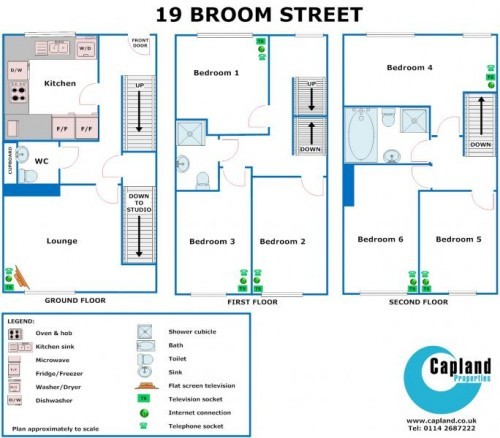Floor plan 19 Broom Street
