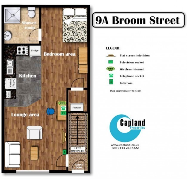 Student Studio For 1 At 9a Broom Street In Sheffield