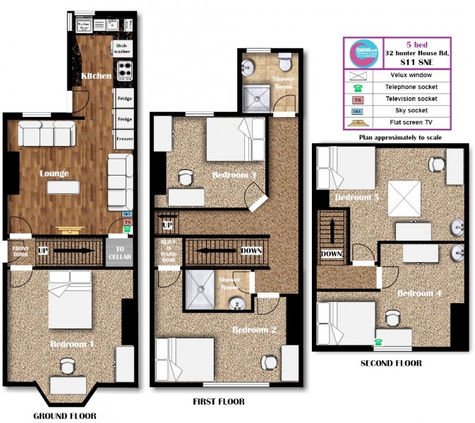 Student House For 5 At 32 Hunter House Road In Sheffield Student House For 5 At 32 Hunter House Road In Sheffield